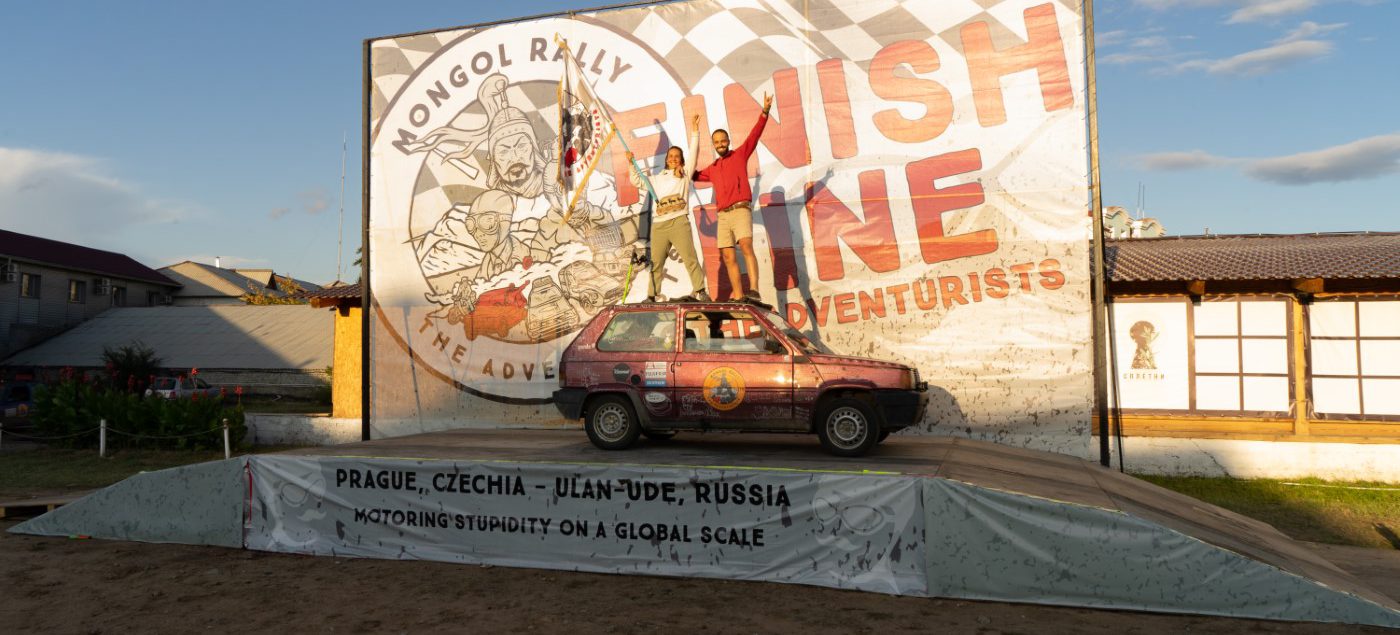 Mongol Rally-finish line