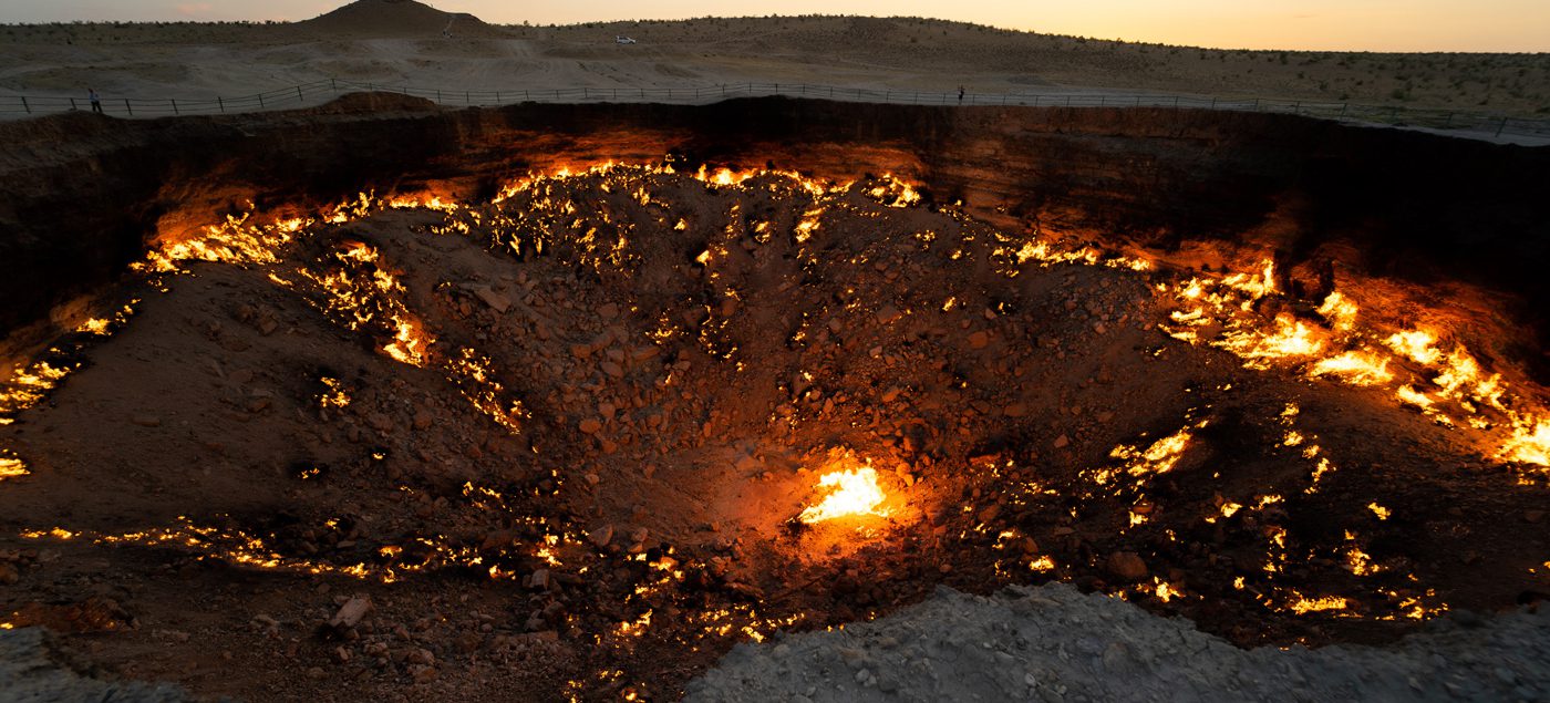 Crater de gas Turkmenistan